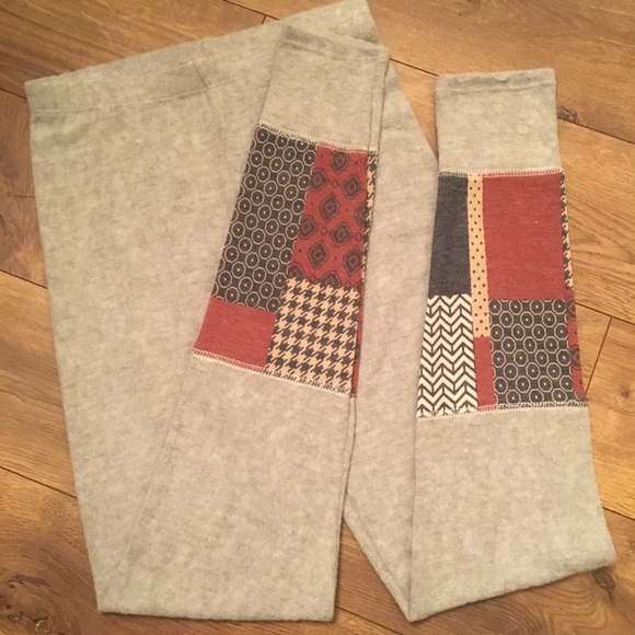 SOFT FUZZY LEGGINGS WITH PATCH DETAILS - Picture 9 of 12